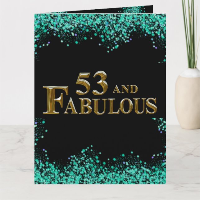 53. Geburtstag Karte (Vorderseite)