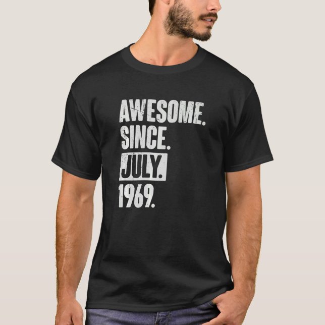 53. Geburtstag Phantastisch seit Juli 1966 T-Shirt (Vorderseite)