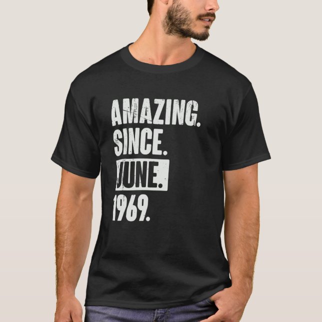 53. Geburtstag Phantastisch seit Juni 1966 T-Shirt (Vorderseite)