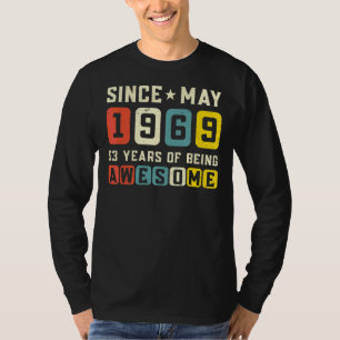 53. Geburtstag Phantastisch Seit Mai 1969 Vintag T-Shirt