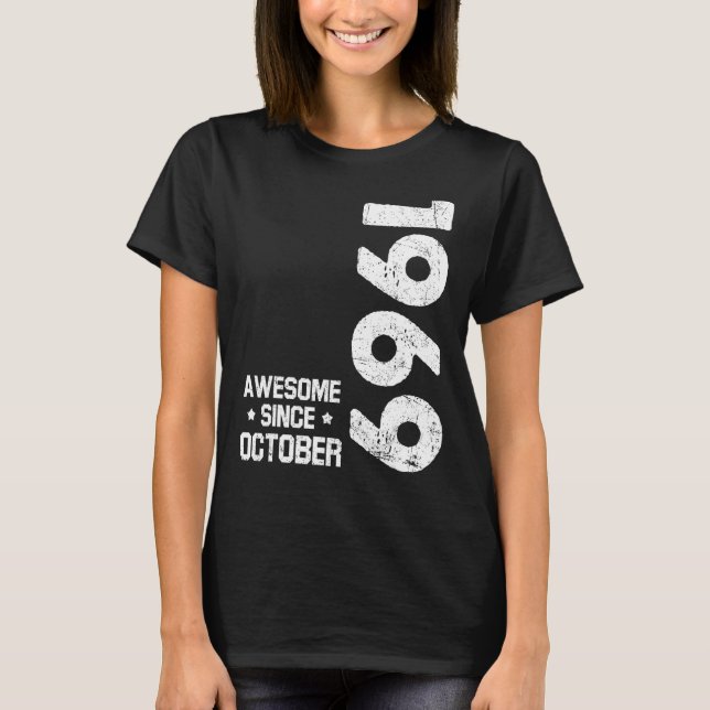 53 Jahre alt Phantastisch seit Oktober 1969 53. Ge T-Shirt (Vorderseite)
