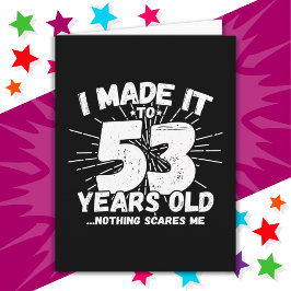 53 Jahre alt Sarcastic Meme Funny 53. Geburtstag Karte