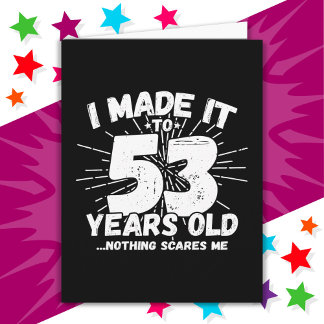 53 Jahre alt Sarcastic Meme Funny 53. Geburtstag Karte