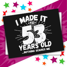 53 Jahre alt Sarcastic Meme Funny 53. Geburtstag Postkarte