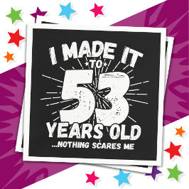 53 Jahre alt Sarcastic Meme Funny 53. Geburtstag Serviette