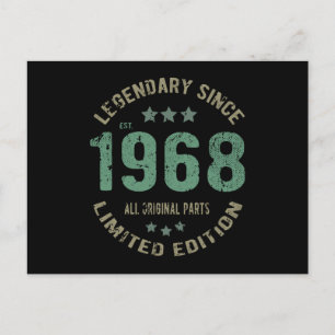 53 Jahre alter Tag Legend 53. Geburtstag Postkarte