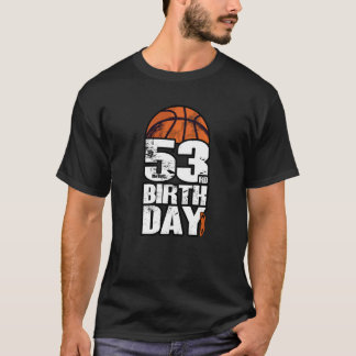 53 Jahre alter Vintager Basketball 53. Geburtstag T-Shirt