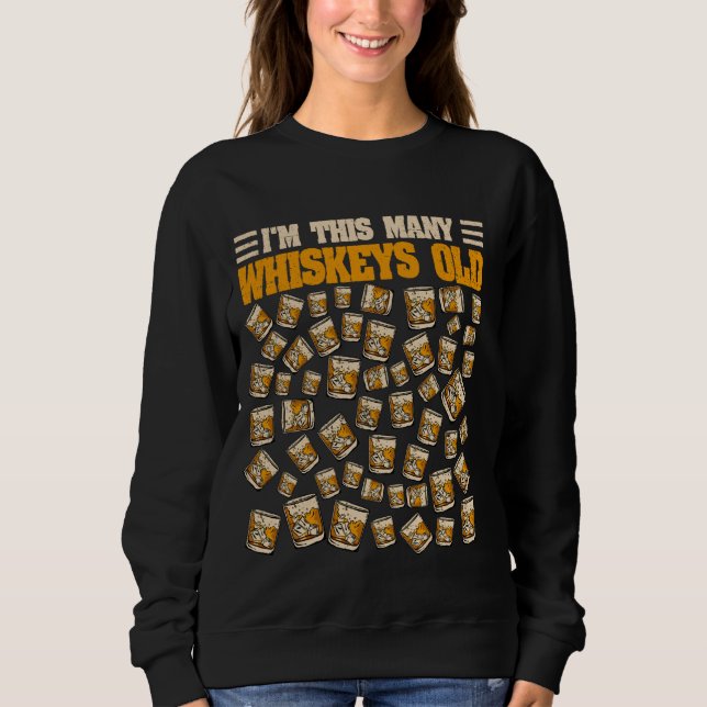 53 Jahre alter Whiskey Drinker Bourbon 53. Geburts Sweatshirt (Vorderseite)