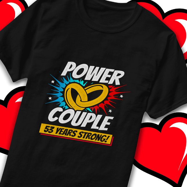 53 Jahre Comic Super Power 53 Jahre Jubiläum T-Shirt (Von Creator hochgeladen)