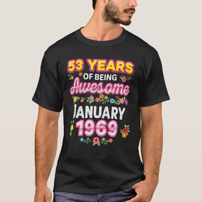 53 Jahre Phantastisch seit Januar 1969 T-Shirt (Vorderseite)