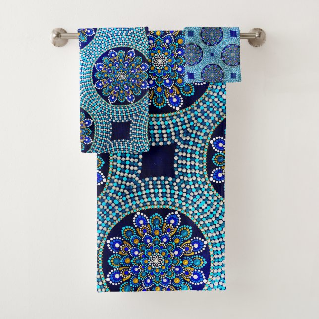 53 Royal Blue Bath Handtuch SET (Insitu)