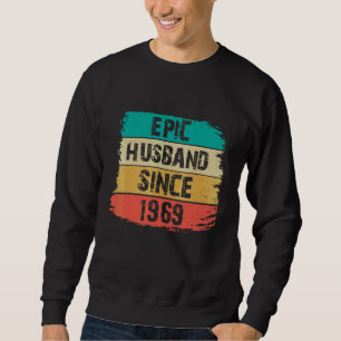 53. Wedding Anniversary Epic Husband Seit 1969 Sweatshirt