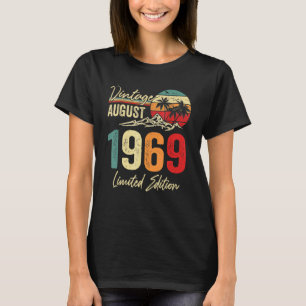 53 Yr Vintager August 1969 53. Geburtstag T-Shirt