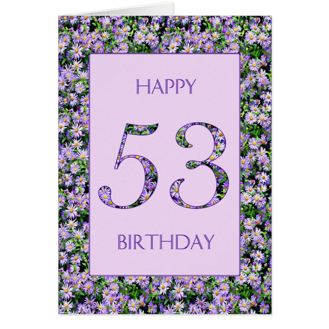53rd Birthday Purple Daisies (Vorne)