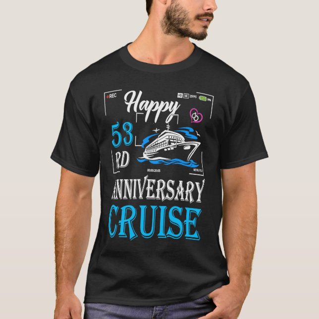 53rd Wedding Anniversary  Happy 53rd Anniversary C T-Shirt (Vorderseite)
