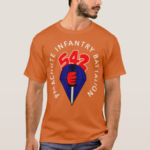 542. Fallschirm-Infanterie-Bataillon mit Hintergru T-Shirt