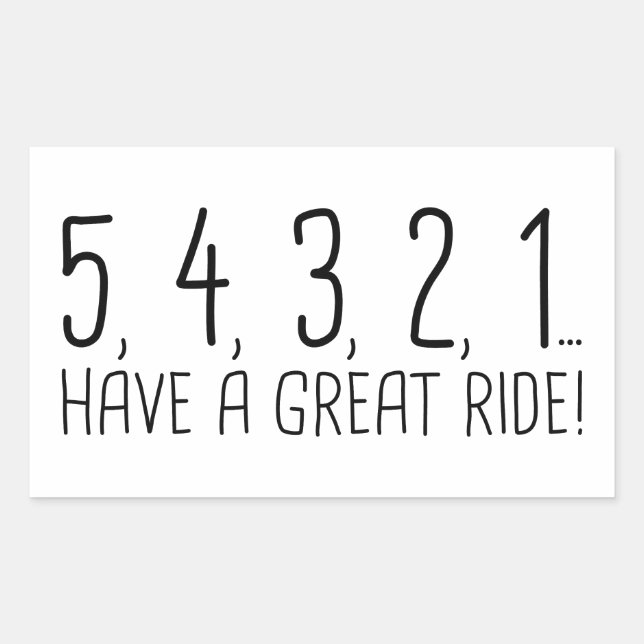 54321 RECHTECKIGER AUFKLEBER (Vorderseite)