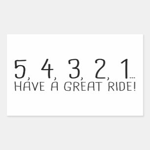 54321 RECHTECKIGER AUFKLEBER