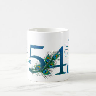 # 54 - 54. Hochzeitstag oder 54. Geburtstag Kaffeetasse