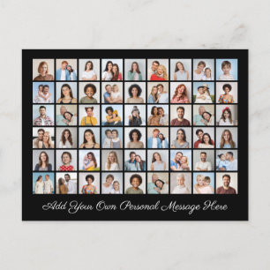 54 Foto-Collage Fügen Sie Ihre eigene Begrüßung hi Postkarte