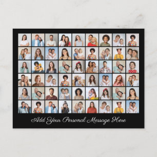 54 Foto Collage Fügen Sie Ihren eigenen Gruß hinzu Feiertagspostkarte