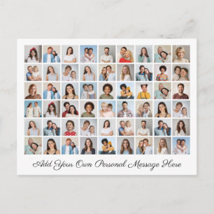 54 Foto Collage Fügen Sie Ihren eigenen Gruß hinzu Postkarte