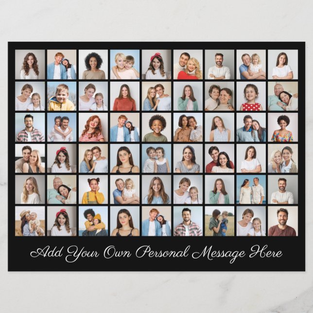 54 Foto Collage Hinzufügen Sie Ihre eigene Grußkar (Vorderseite)