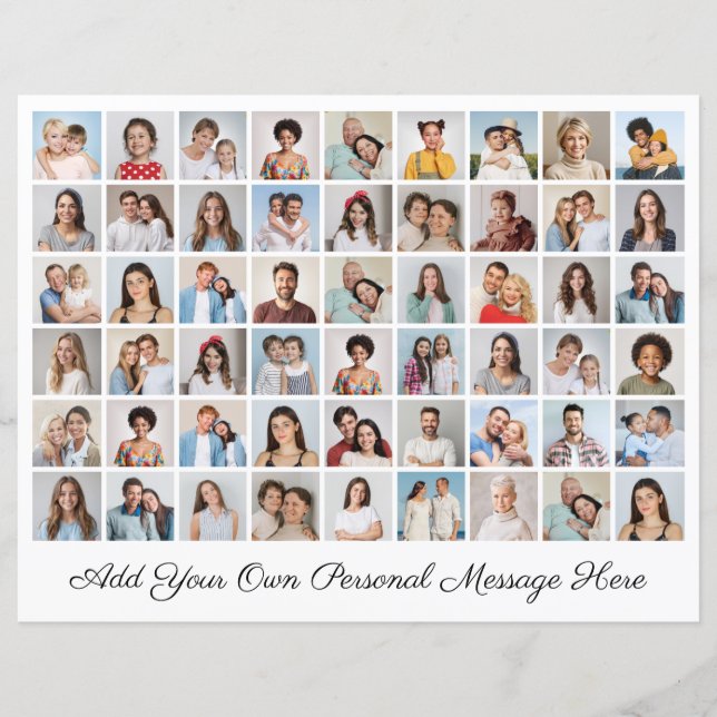 54 FotoCollage Fügen Sie Ihr eigenes Grußpapier hi (Vorderseite)