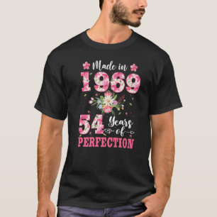 54. Geburtstag für Frauen Blütenwerk 1969 T-Shirt