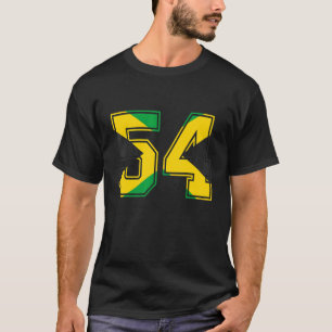 54. Geburtstag Jamaikaner 54 Jahre alt Nummer 54 J T-Shirt