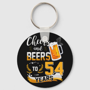 54. Geburtstagsparty Cheers & Biere bis 54 Jahre Schlüsselanhänger