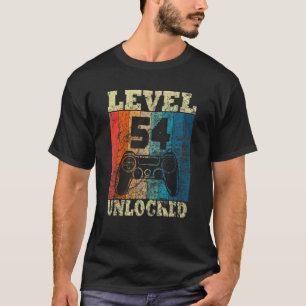 54. Geburtstagsstufe Vintag für Gamer T-Shirt