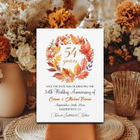 54. Hochzeitstag Elegant Fall Flora