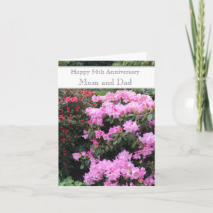 54. Hochzeitstag Karte
