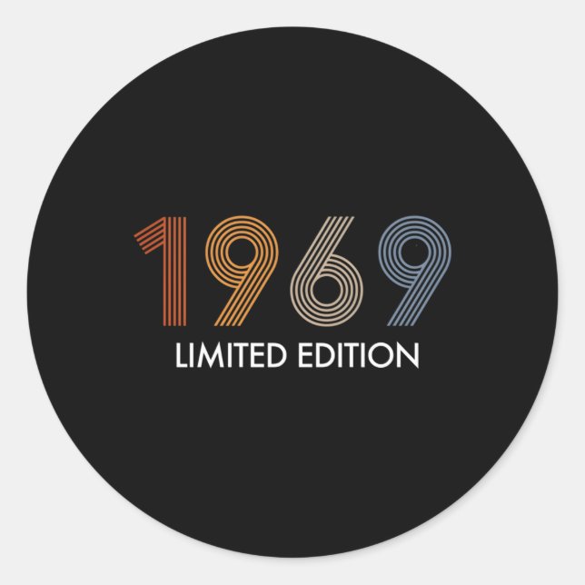 54 Jahre 1969 54. Runder Aufkleber (Vorderseite)