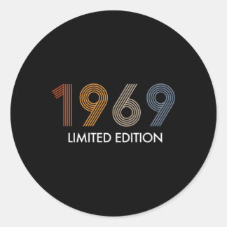 54 Jahre 1969 54. Runder Aufkleber
