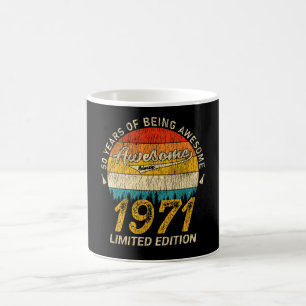 54 Jahre alt 1971 Retro Phantastisch 54. Geburtsta Kaffeetasse