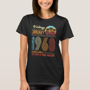 54 Jahre alte Legende seit Januar 1968 54. Geburt T-Shirt