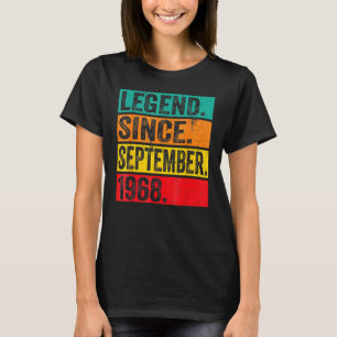 54 Jahre alte Legende seit September 1968 54. Bir T-Shirt