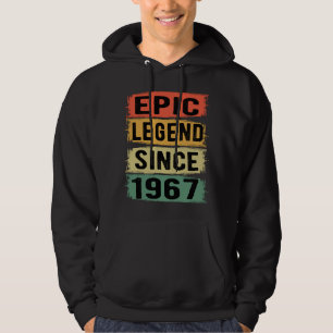 54 Jahre alter Tag 1967 Epische Legende 55. Geburt Hoodie