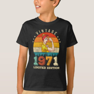54 Jahre alter Tag 1971 Vintag 54. Geburtstagsfrau T-Shirt