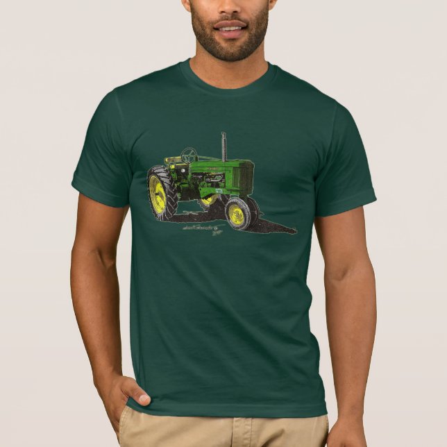 '54 JD 50 Traktor-Farbe T-Shirt (Vorderseite)
