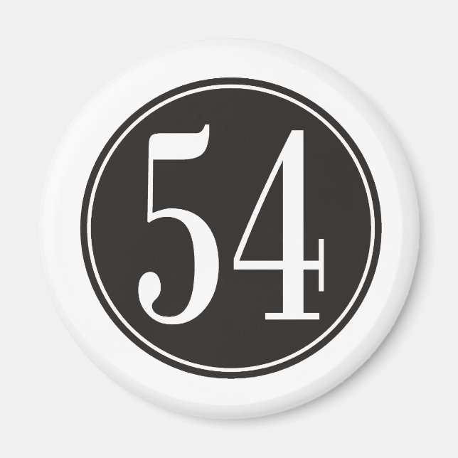 54 Schwarzer Kreis Magnet (Vorne)
