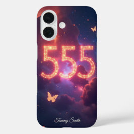 555 Angel Number Manifestation - Embrace Change iPhone 16 Hülle