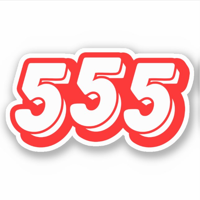 555 AUFKLEBER (Vorderseite)