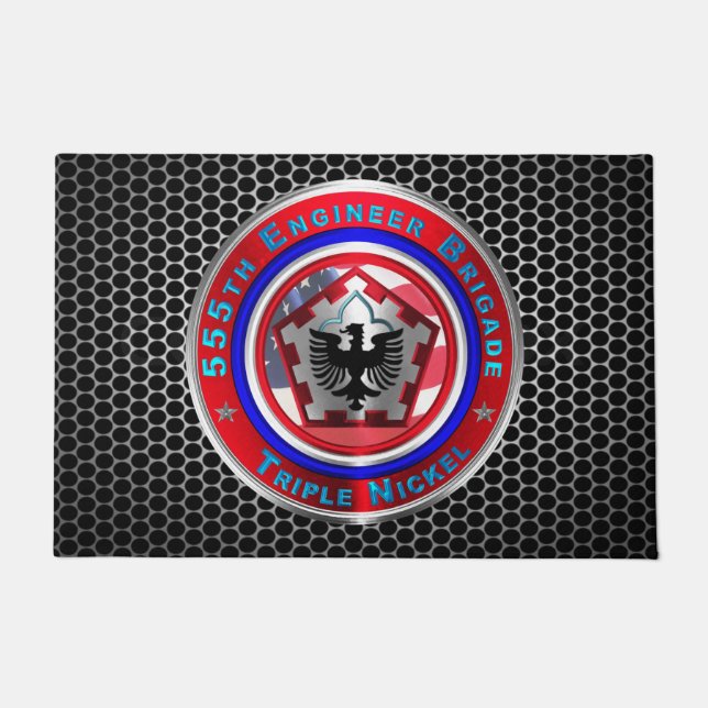 555. Ingenieurbrigade Fußmatte (Vorderseite)