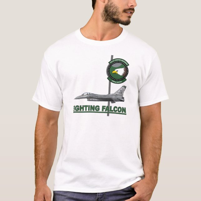 555th Block 40E des Kämpfer-Geschwader-F-16C T-Shirt (Vorderseite)