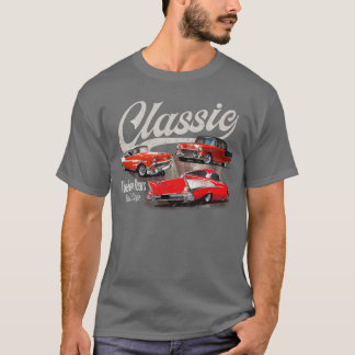 55 56 57 Chevys Bel Air Fünf Oldtimer Freunde T-Shirt