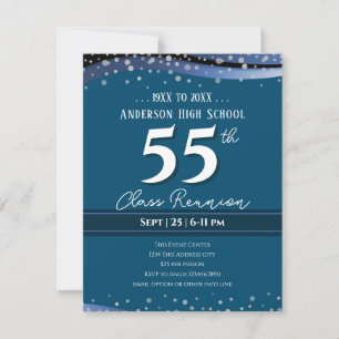 55. Alumni High School Wiedersehen Blue Ankündigun Ankündigung