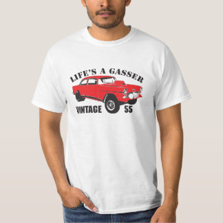55 Chevy Gasser Auto-Ratten-Rod-WiderstandRacer T-Shirt